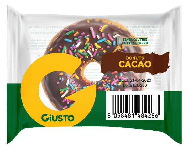 GIUSTO SENZA GLUTINE DONUTS CACAO 35 G - Farmacia Del Monaco
