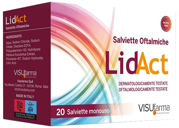 LIDACT SALVIETTE OFTALMICHE PERIOCULARI MONOUSO 20 PEZZI - Farmacia Del Monaco