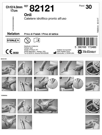 CATETERE IDROFILICO ONLI 17 CM CH 12 30 PEZZI - Farmacia Del Monaco