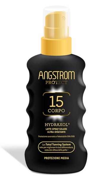ANGSTROM PROTECT HYDRAXOL LATTE SPRAY SOLARE PROTEZIONE 15 175 ML - Farmacia Del Monaco