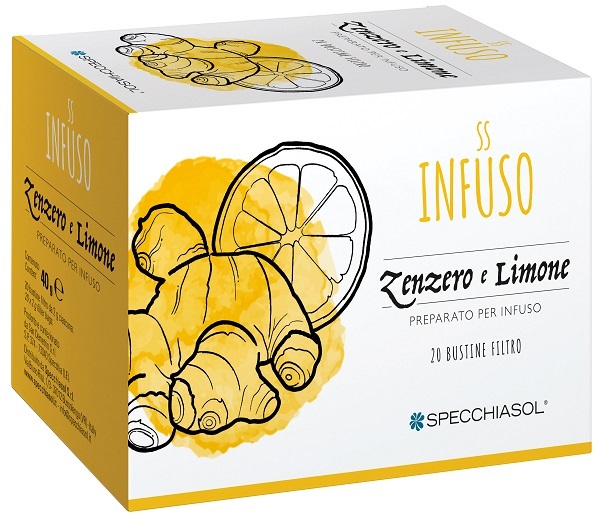 INFUSO TISANA ZENZERO + LIMONE 20 FILTRI - Farmacia Del Monaco
