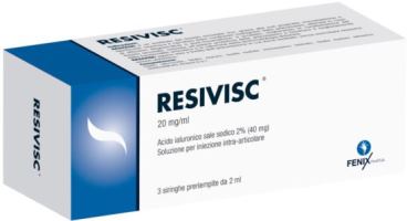 SIRINGA INTRA-ARTICOLARE RESIVISC ACIDO IALURONICO 40 MG 2 ML 3 PEZZI - Farmacia Del Monaco
