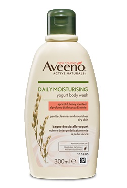 AVEENO BAGNO DOCCIA YOGURT ALBICOCCA & MIELE 300 ML - Farmacia Del Monaco