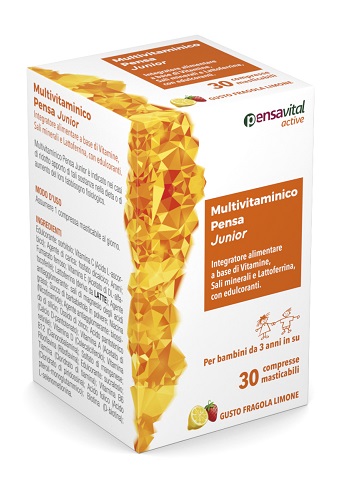 MULTIVITAMINICO PENSA JUNIOR 30 COMPRESSE MASTICABILI - Farmacia Del Monaco