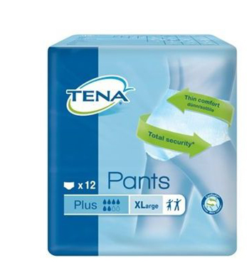 PANNOLONE PULL UP TENA PANTS PLUS TAGLIA EXTRA LARGE 12 PEZZI - Farmacia Del Monaco
