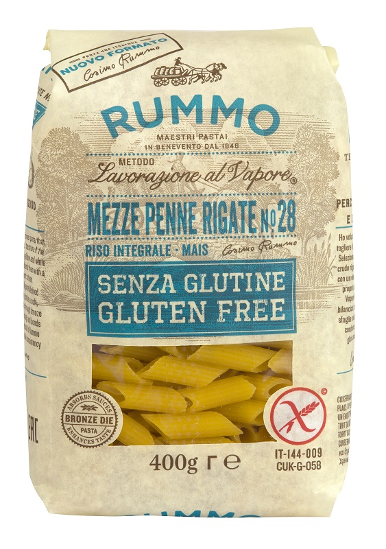 RUMMO MEZZE PENNE RIGATE N28 RISO INTEGRALE E MAIS 400 G - Farmacia Del Monaco