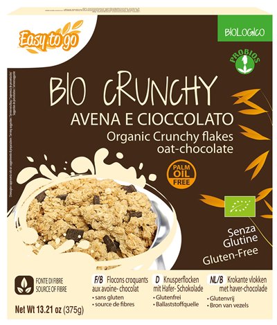 EASY TO GO BIO CRUNCHY AVENA E CIOCCOLATO 375 G - Farmacia Del Monaco