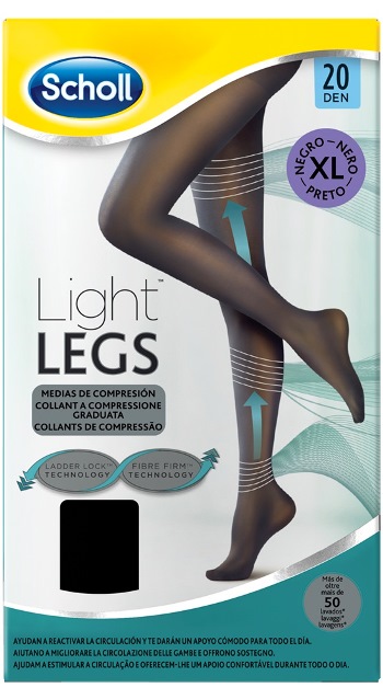 SCHOLL LIGHTLEGS 20 DENARI TAGLIA XL COLORE NERO 1 PAIO - Farmacia Del Monaco