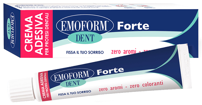 CREMA ADESIVA EMOFORM DENT FORTE PER PROTESI DENTALI 70 G TAGLIO PREZZO - Farmacia Del Monaco