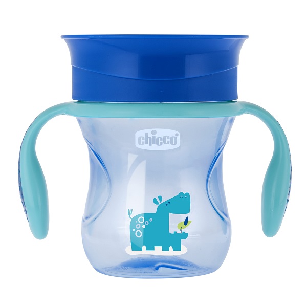 CHICCO TAZZA PERFECT 360 AZZURRA 12 MESI - Farmacia Del Monaco
