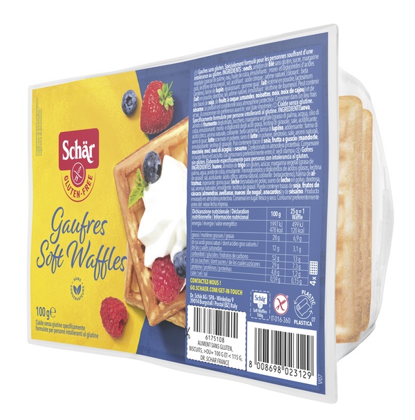 SCHAR GAUFRE SOFT WAFFLES 100 G - Farmacia Del Monaco