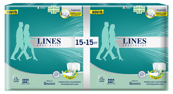 PANNOLONE A MUTANDA LINES SPECIALIST SUPER LARGE 30 PEZZI - Farmacia Del Monaco