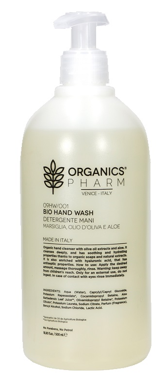 ORGANICS PHARM BIO MARSIGLIA HAND WASH 500 ML - Farmacia Del Monaco