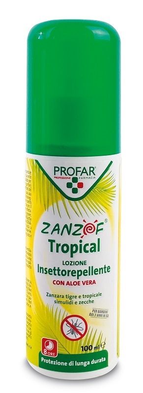 ZANZOF TROPICAL FORTE SPRAY DEET 19,5% 100 ML PROFAR - Farmacia Del Monaco
