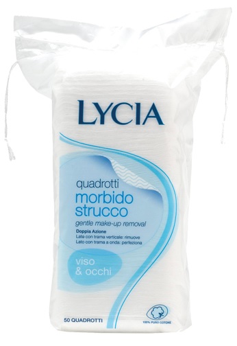 LYCIA 50 QUADROTTI COTONE STRISCIA 12 PEZZI - Farmacia Del Monaco