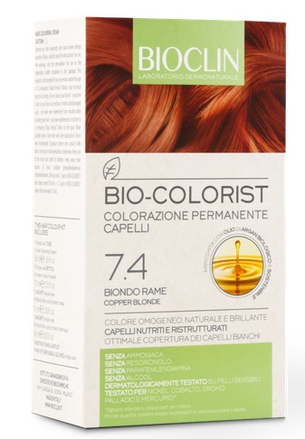 BIOCLIN BIO COLORIST 7,4 BIONDO RAME - Farmacia Del Monaco