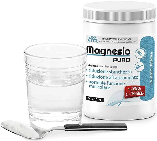 SANAVITA MAGNESIO PURO 150 G - Farmacia Del Monaco