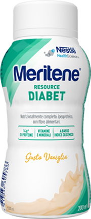 MERITENE RESOURCE DIABET VANIGLIA ALIMENTO IPERPROTEICO 28 VITAMINE E MINERALI 200 ML - Farmacia Del Monaco
