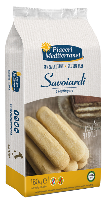 PIACERI MEDITERRANEI SAVOIARDI 180 G - Farmacia Del Monaco