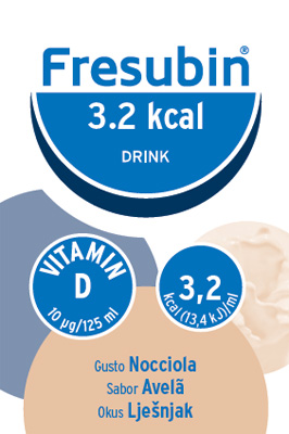 FRESUBIN 3,2 KCAL DRINK NOCCIOLA 4 X 125 ML - Farmacia Del Monaco
