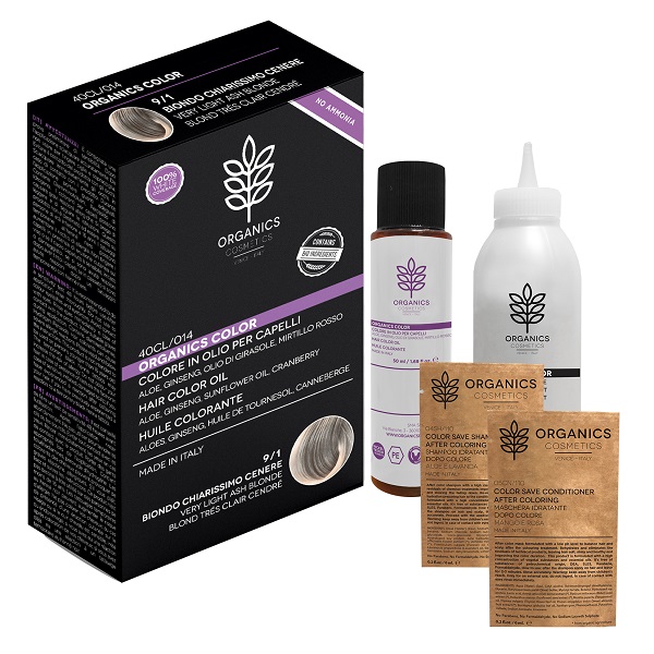 ORGANICS PHARM ORGANICS COLOR 9/1 BIONDO CHIARISSIMO CENERE - Farmacia Del Monaco