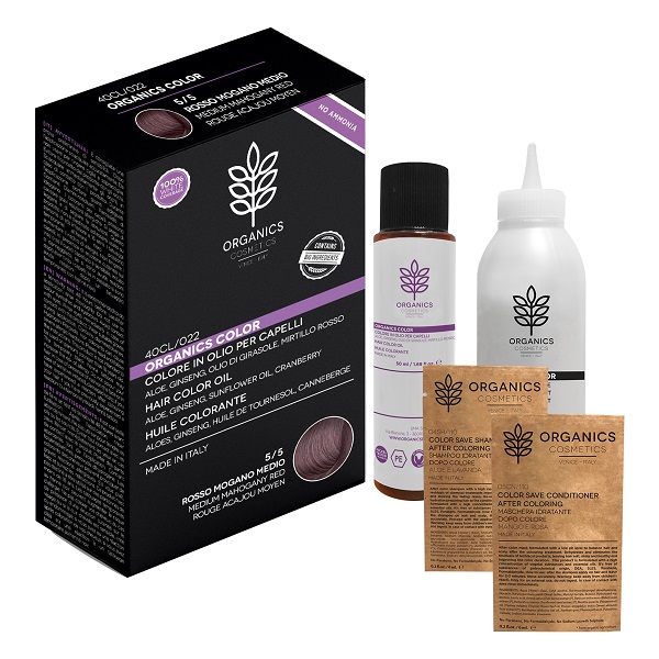 ORGANICS PHARM ORGANICS COLOR 5/5 ROSSO MOGANO MEDIO - Farmacia Del Monaco