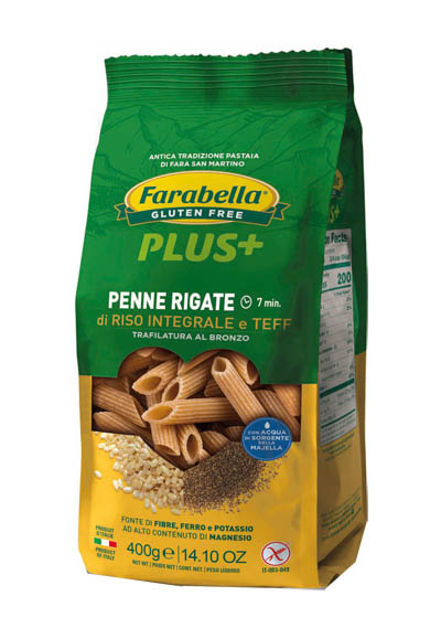 FARABELLA PENNE RISO INTEGRALE E TEFF 400 G - Farmacia Del Monaco