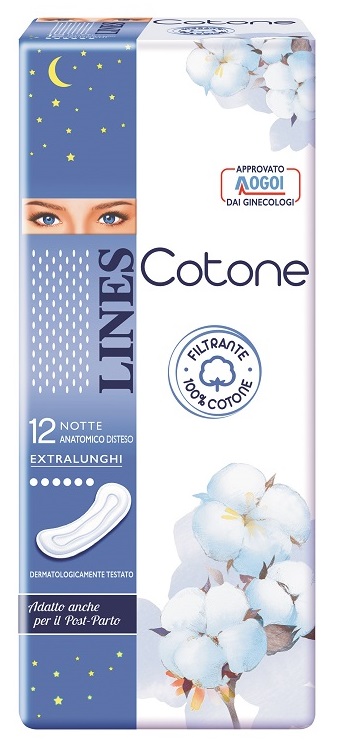 LINES COTONE NON ULTRA NOTTE DISTESI 12 PEZZI - Farmacia Del Monaco