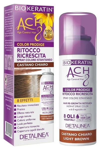 BIOKERATIN ACH8 PRODIGE RITOCCO RICRESCITA CASTANO CHIARO 75 ML DIETALINEA - Farmacia Del Monaco