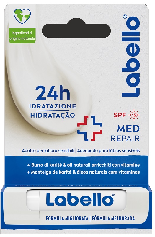 LABELLO MED REPAIR SPF15 24H IDRATAZIONE FONDENTE SULLE LABBRA 5,5 ML - Farmacia Del Monaco