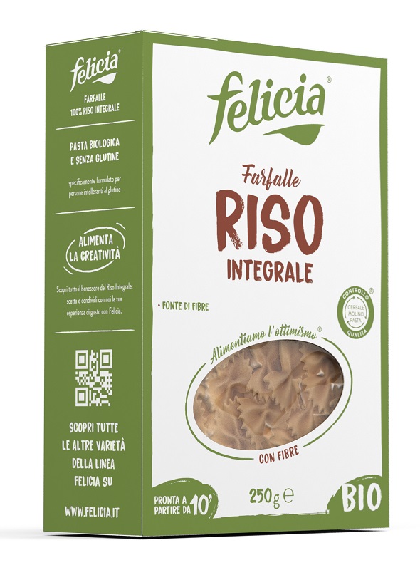 FELICIA FARFALLE RISO INTEGRALE 250 G - Farmacia Del Monaco