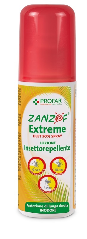 ZANZOF JUNGLE EXTREME SPRAY DEET 50% 75 ML PROFAR - Farmacia Del Monaco