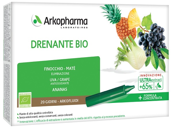 ARKOFLUIDI DRENANTE BIO 20 FIALE - Farmacia Del Monaco