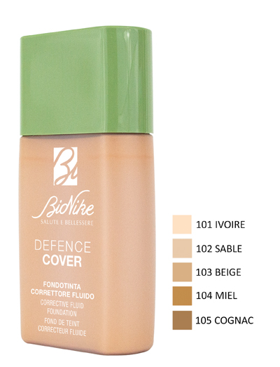 DEFENCE COVER FONDOTINTA CORRETTORE FLUIDO 101 40 ML - Farmacia Del Monaco