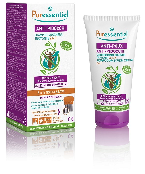 PURESSENTIEL SHAMPOO TRATTANTE ANTI-PIDOCCHI 150 ML - Farmacia Del Monaco