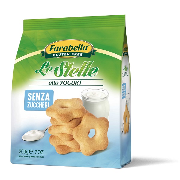 FARABELLA BISCOTTI LE STELLE YOGURT SENZA ZUCCHERO 200 G - Farmacia Del Monaco
