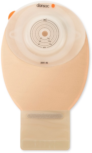 DANSAC NOVALIFE TRE 1 SACCA APERTA OPACA CONVEX MAXI PER ILEOSTOMIA CON FINESTRA RITAGLIABILE 15-59 MM 500 ML 10 PEZZI - Farmacia Del Monaco