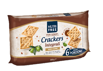NUTRIFREE CRACKERS INTEGRALI 33,4 G X 6 PEZZI - Farmacia Del Monaco