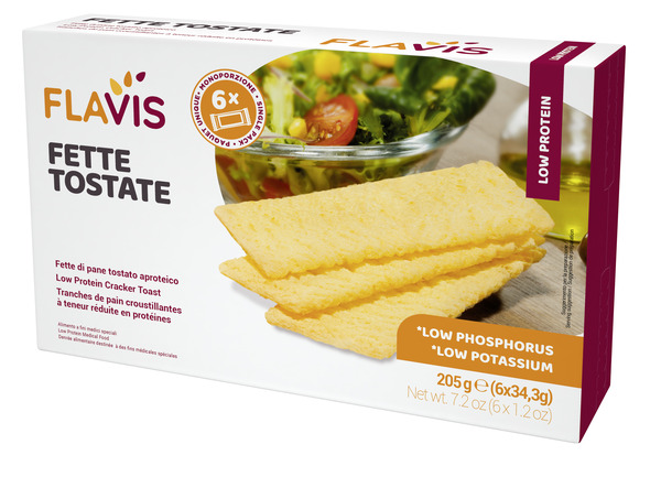 FLAVIS FETTE TOSTATE APROTEICHE 6 PORZIONI DA 34,3 G - Farmacia Del Monaco