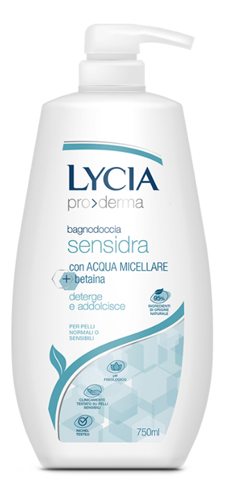 LYCIA PRODERMA BAGNODOCCIA SENSIDRA 750 ML - Farmacia Del Monaco