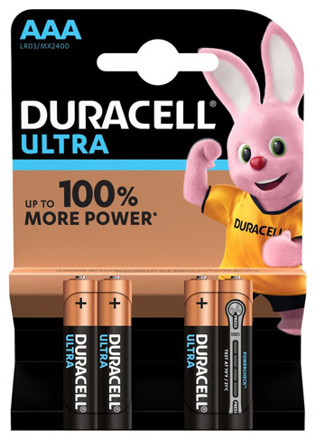 DURACELL ULTRA AAA B4 MN2400 RFT 10 PEZZI - Farmacia Del Monaco