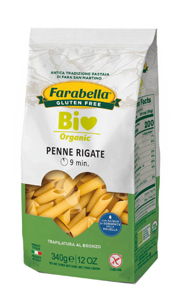 FARABELLA BIO PENNE RIGATE MAIS-RISO 340 G - Farmacia Del Monaco