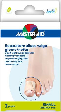 DIVARICATORE ALLUCE GIORNO/NOTTE MASTER-AID FOOTCARE SMALL 2 PEZZI D11 - Farmacia Del Monaco