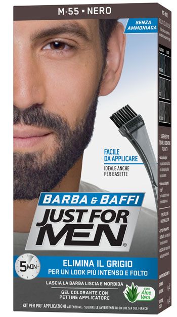 JUST FOR MEN BARBA & BAFFI M55 NERO 51 G - Farmacia Del Monaco