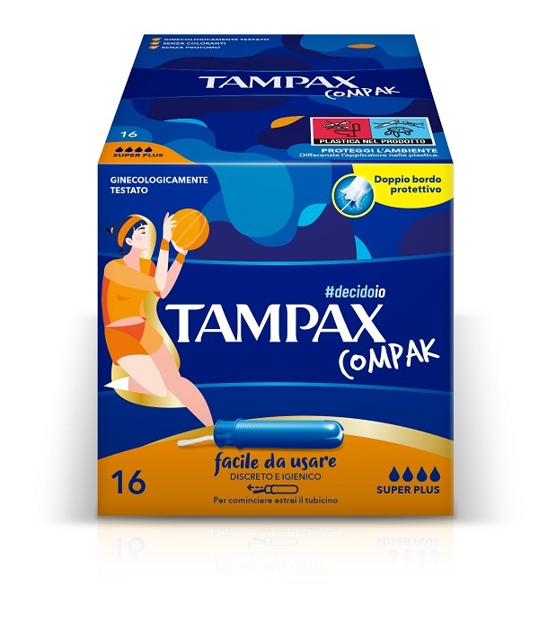 TAMPAX COMPAK ASSORBENTE INTERNO SUPER PLUS 16 PEZZI - Farmacia Del Monaco