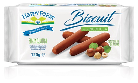 HAPPY FARM BISCUIT NOCCIOLA 120 G - Farmacia Del Monaco