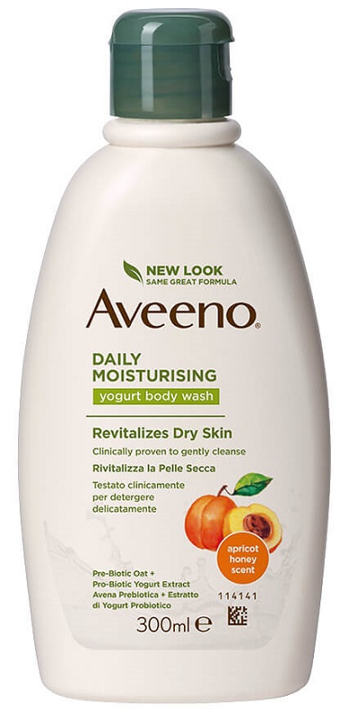 AVEENO BAGNO DOCCIA YOGURT ALBICOCCA & MIELE 300 ML - Farmacia Del Monaco