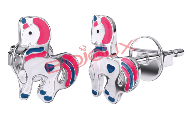 ORECCHINO STERILE BJT703 STS BABY UNICORN - Farmacia Del Monaco