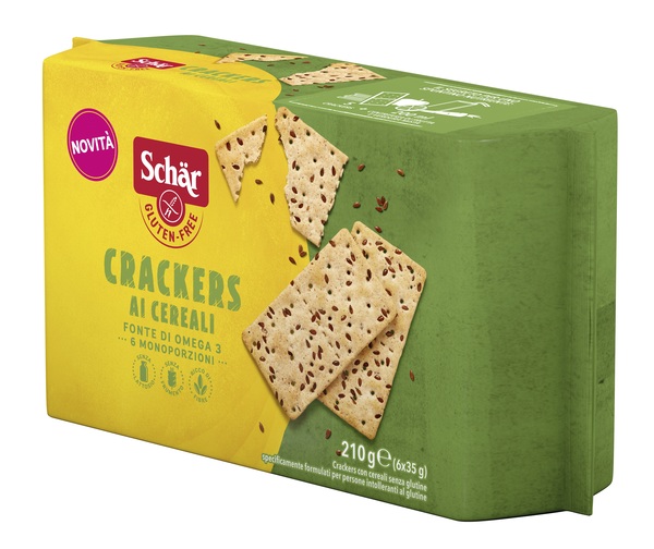 SCHAR CRACKERS CEREALI SENZA LATTOSIO 6 MONOPORZIONI DA 35 G - Farmacia Del Monaco