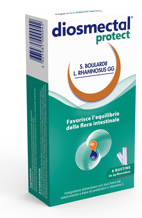 DIOSMECTAL PROTECT 8 BUSTINE OROSOLUBILI 2 G - Farmacia Del Monaco